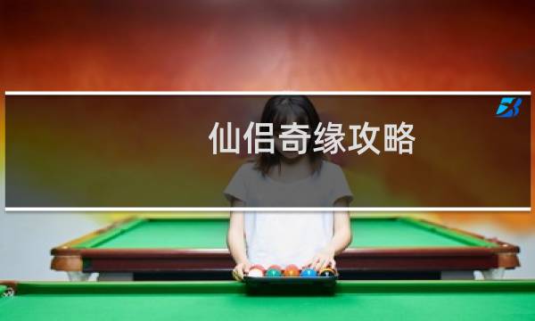 仙侣奇缘攻略