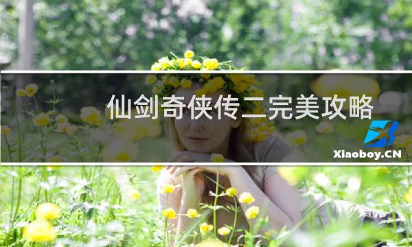 仙剑奇侠传二完美攻略