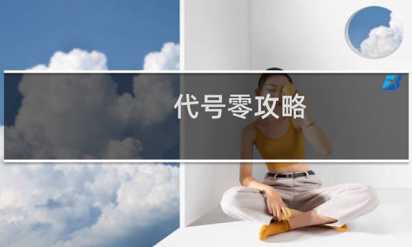 代号零攻略
