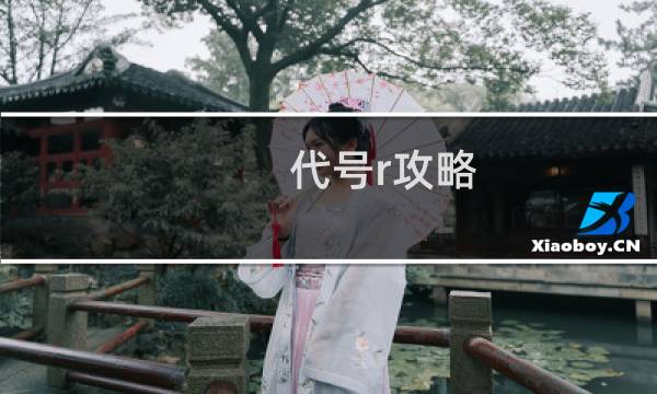 代号r攻略
