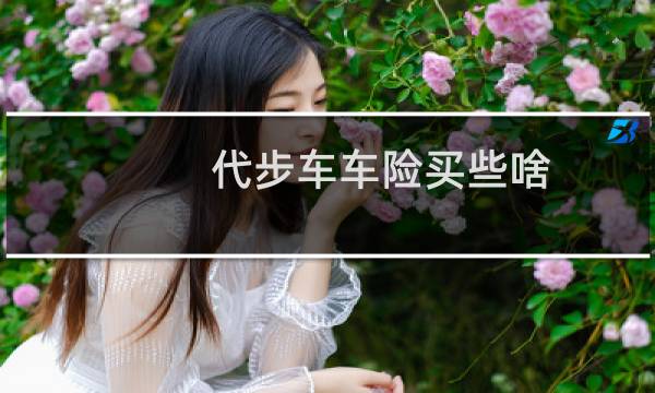 代步车车险买些啥