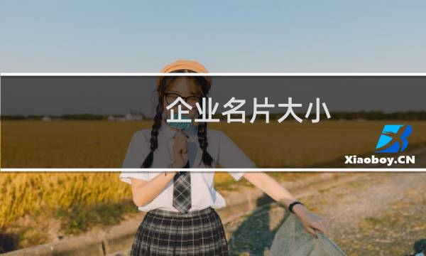 企业名片大小