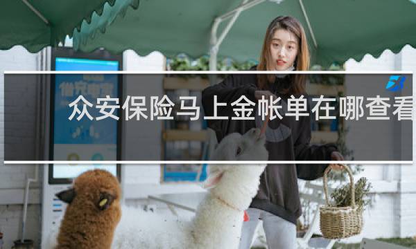 众安保险马上金帐单在哪查看
