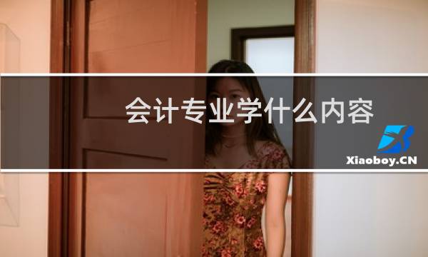 会计专业学什么内容