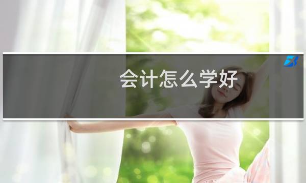 会计怎么学好