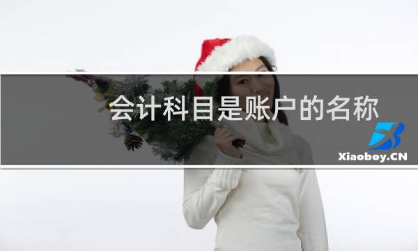 会计科目是账户的名称