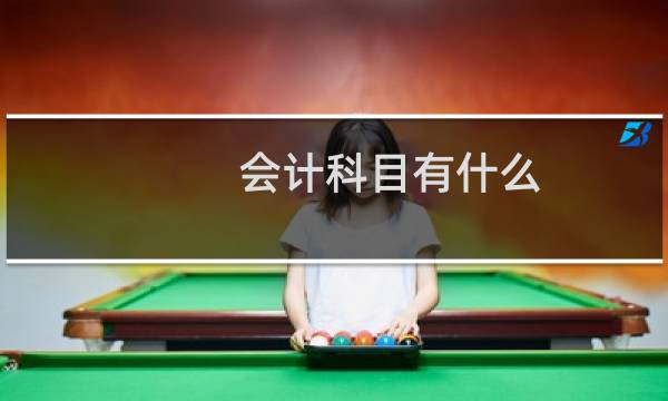 会计科目有什么