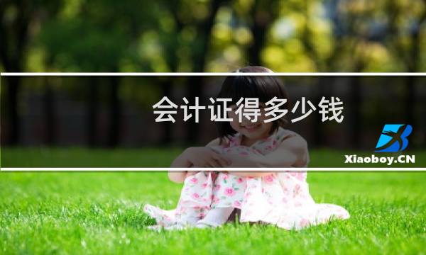 会计证得多少钱