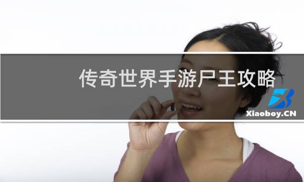 传奇世界手游尸王攻略