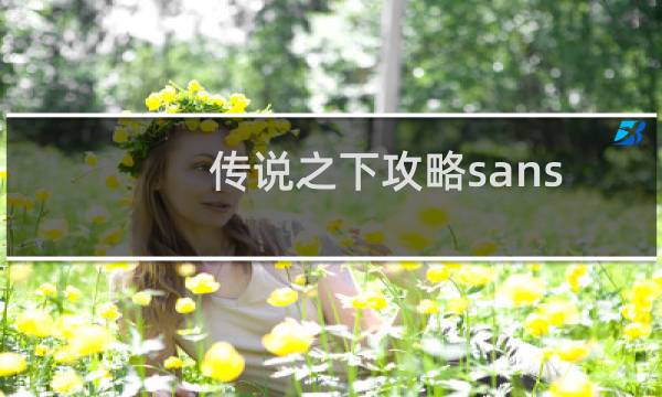 传说之下攻略sans