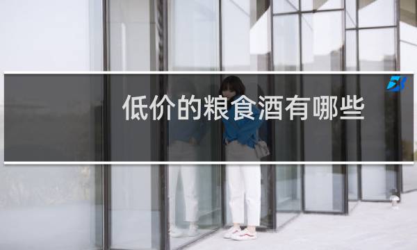 低价的粮食酒有哪些