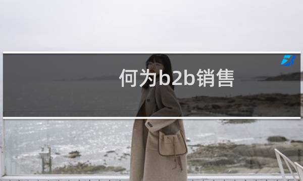 何为b2b销售