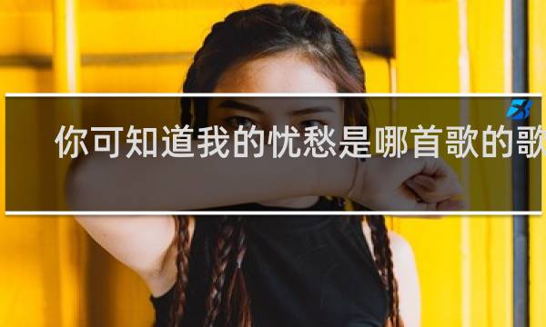 你可知道我的忧愁是哪首歌的歌词