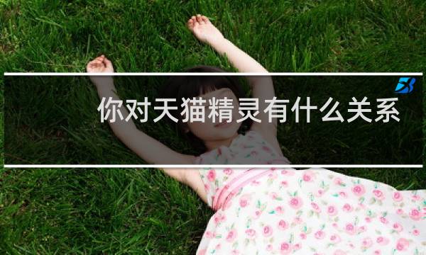 你对天猫精灵有什么关系