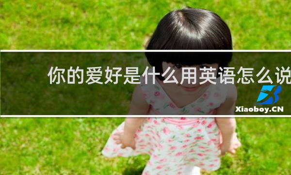 你的爱好是什么用英语怎么说