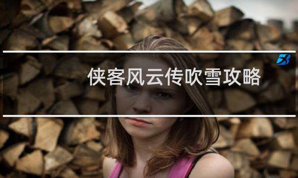 侠客风云传吹雪攻略