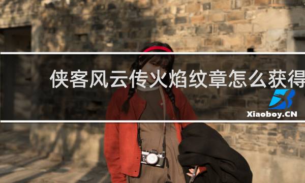 侠客风云传火焰纹章怎么获得