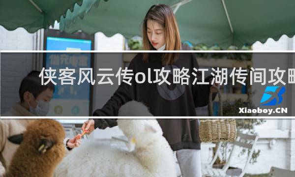 侠客风云传ol攻略江湖传间攻略