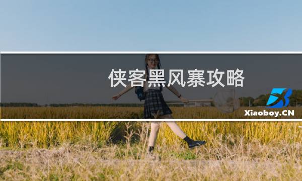侠客黑风寨攻略