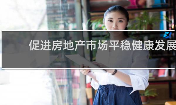 促进房地产市场平稳健康发展
