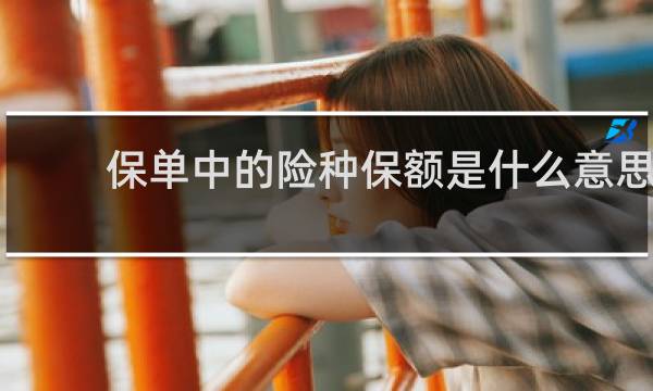 保单中的险种保额是什么意思