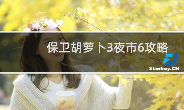 保卫胡萝卜3夜市6攻略