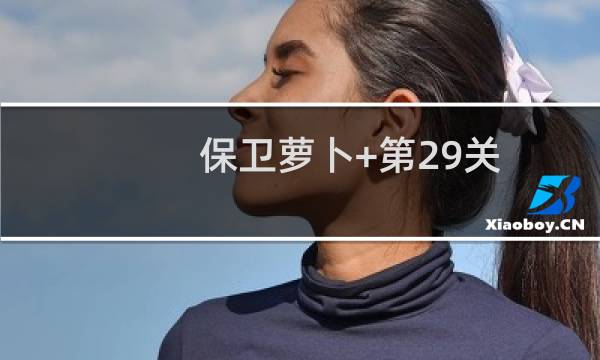 保卫萝卜+第29关