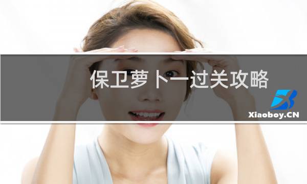 保卫萝卜一过关攻略