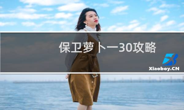 保卫萝卜一30攻略