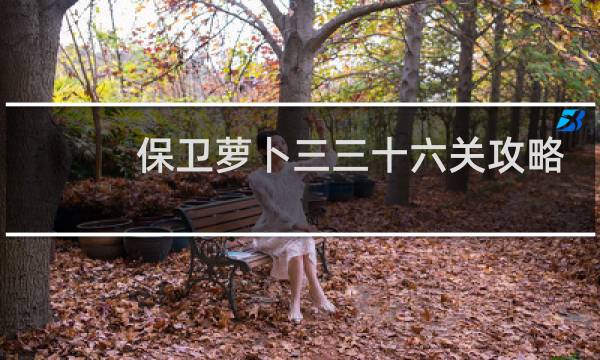 保卫萝卜三三十六关攻略