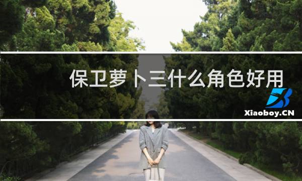 保卫萝卜三什么角色好用