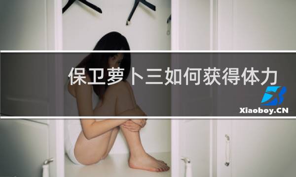 保卫萝卜三如何获得体力