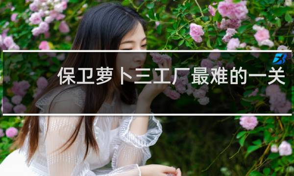 保卫萝卜三工厂最难的一关