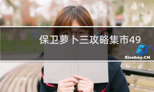 保卫萝卜三攻略集市49