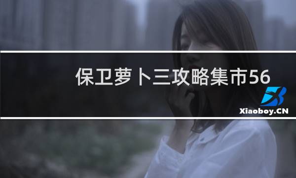保卫萝卜三攻略集市56