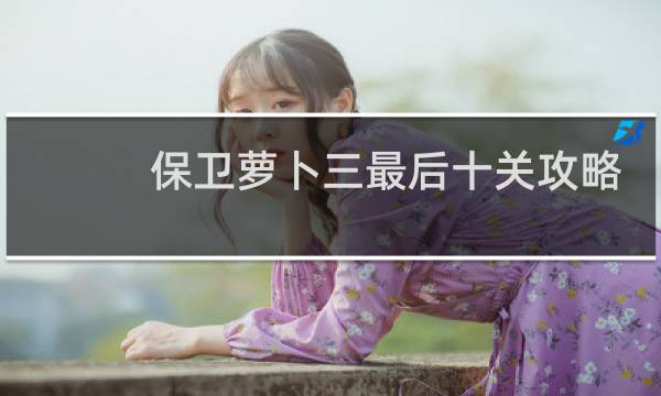 保卫萝卜三最后十关攻略