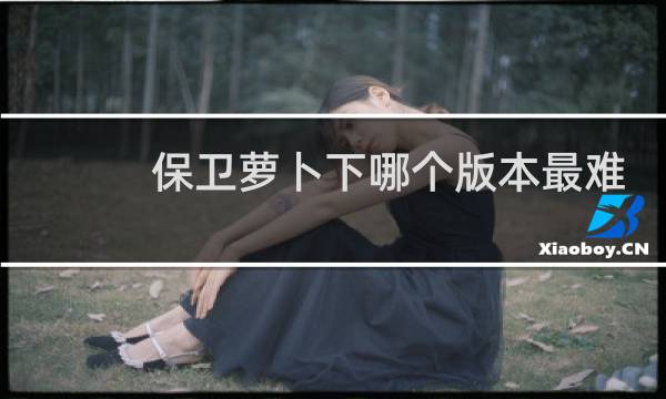 保卫萝卜下哪个版本最难