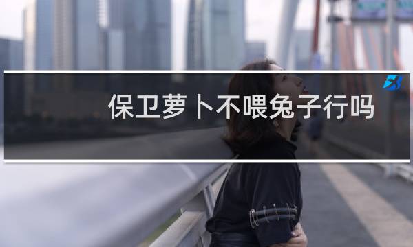 保卫萝卜不喂兔子行吗
