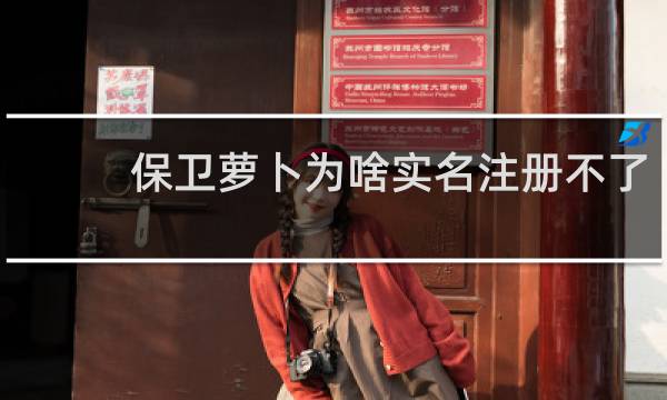 保卫萝卜为啥实名注册不了
