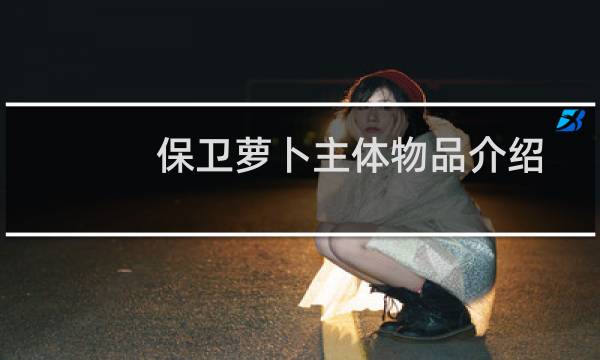 保卫萝卜主体物品介绍