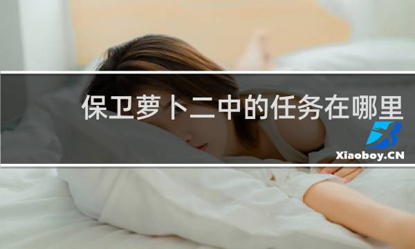 保卫萝卜二中的任务在哪里