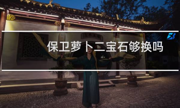 保卫萝卜二宝石够换吗