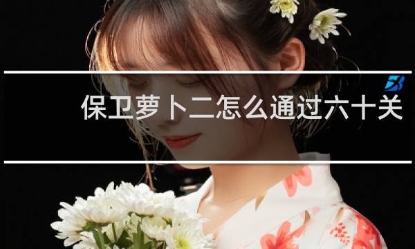 保卫萝卜二怎么通过六十关