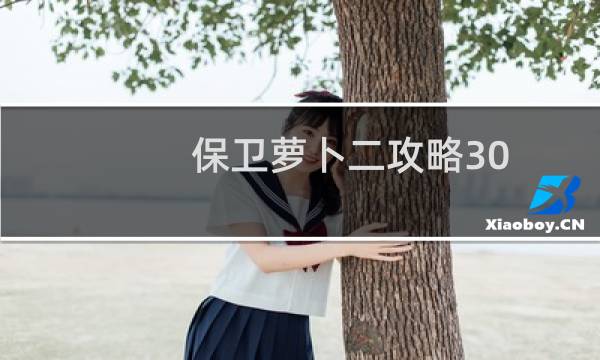 保卫萝卜二攻略30