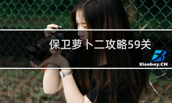 保卫萝卜二攻略59关