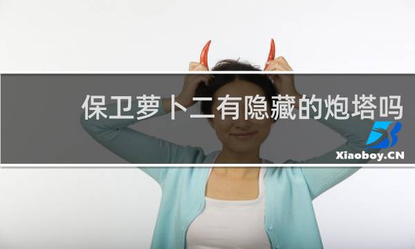 保卫萝卜二有隐藏的炮塔吗