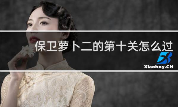 保卫萝卜二的第十关怎么过