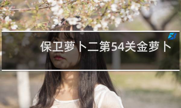 保卫萝卜二第54关金萝卜