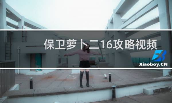 保卫萝卜二16攻略视频