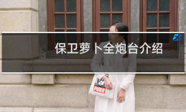 保卫萝卜全炮台介绍